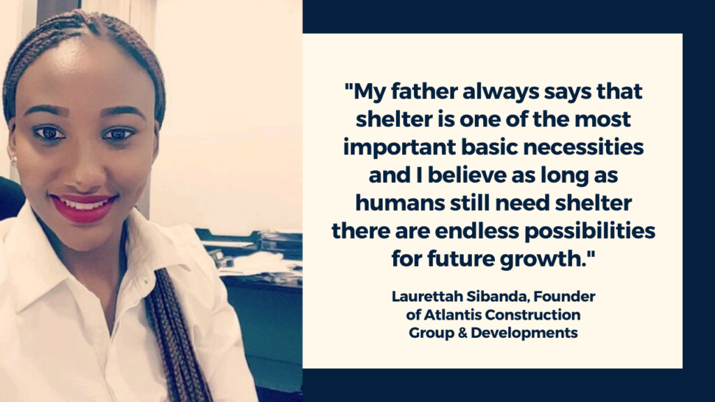 Laurettah Sibanda, Atlantis Construction Group & Developments