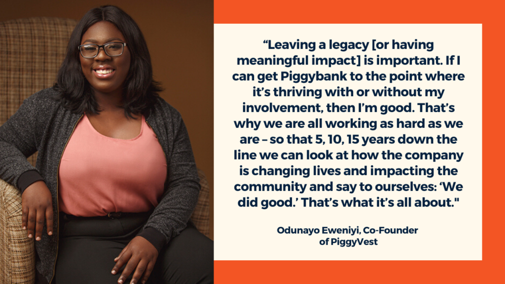 Odunayo Eweniyi, PiggyVest